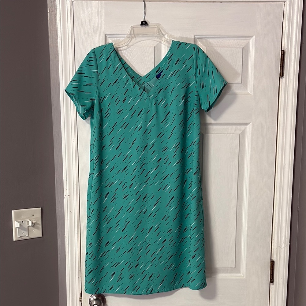 Apt. 9 Blue and Green Midi Dress